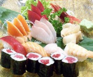 пазл Японская кухня суши